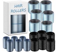 18 Pezzi Bigodini Termici Ceramici,Heatless Hair Curler Rollers,Bigodini Grandi