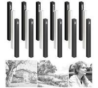 18 Pezzi Carboncino Compresso, Carboncino Morbido, Matite per Schizzo Carbone, Set di Carboncini per Disegni, Bastoncini di Carbone per Disegno, Adatto per Pittura, Disegno, Art Design