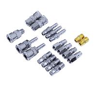 18 pezzi compressore d'aria connettore accoppiatore tubo aria connessione rapida raccordi pneumatici setmpressor connettore accoppiatore tubo aria connessione rapida pneumatico set accessori