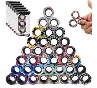 18 pezzi di anelli magnetici Fidget Toys Spinner Set di giocattoli for riempire cestini pasquali, anelli for dita Infinite ore di divertimento ADHD Stress Relief Fidget Spinner(36 Pcs)