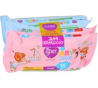 18 pezzi di clendy salviette baby coccole pz.15x4