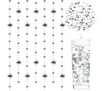 18 pezzi di corda di perle d'argento 1,3 m per candele galleggianti candele galleggianti, decorazione vasi, centri da tavola, matrimoni, feste e composizioni creative dell'acqua