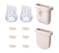18 Pezzi di Ricambio per eufy Tiralatte, Include Diaframmi in Silicone Valvole a Becco d'Anatra e Copri-Ugelli Accessori per Tiralatte Resistenti Compatibili con eufy S1 Pro/S1/E10/E20