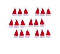 18 pezzi Dollhouse Miniature Christmas Santa Claus Hat Scala 1/12