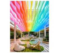 18 Pezzi Drappeggi Ondulati Colorati, Tende Vela Decorativa per Matrimonio | 6 colori vivaci; adatte per matrimoni, case vacanza,eventi, ristoranti sul mare, giardini(60x600cm)