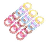 18 Pezzi Elastico Pettine Circolare in Pp per Chioma | Forma Rotonda, Adatto a Chioma Naturali e Parrucche, Leggero, Finitura Lucida Colore Casuale