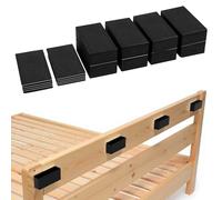 18 pezzi Eva Foam, distanziatori da parete, autoadesivi, per letto, letto, testiera, fermaporta, protezione da parete, per mobili, pareti, per mobili, pareti, testiera, colore nero