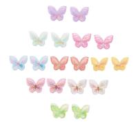 18 Pezzi Farfalle Toppe da Cucire Pizzo Doppio Strato Farfalla Toppe Ricamate Artigianale Cucire su Toppe per Capelli Vestiti Borse Abiti da Sposa