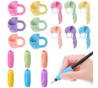 18 Pezzi Impugnatura Penna per Bambini, 3 Modelli Gommini per Impugnatura Corretta in Silicone, Ergonomica Matita per Destri e Sinistri, Aiuto per Tenere lo Strumento da Scrittura