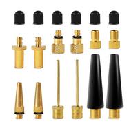 18 Pezzi Kit Accessori Adattatori Per Pompa D'Aria - Per Valvola Presta, Dunlop, Schrader/Auto Per Bicicletta - Aghi Per Gonfiare Palloni - Ugelli Per Palloncini - di Mobi Lock