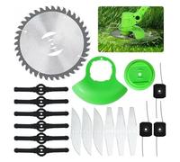 18 Pezzi Lame di Ricambio per Tagliaerba 6", Testa Decespugliatore, Accessori da Giardino, Lama Anti-Erbacce, Lama in Acciaio per Erba, Cespugli e Rami(18 PCS/Set)