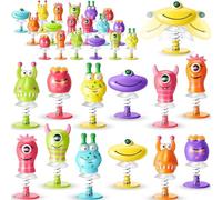 18 Pezzi Mostro Giocattoli Jump con Molla a Salto,Mostri Giocattoli Jump Ups,Giocattoli Mostri Rimbalzanti per Bambini per Feste di Compleanno dei Bambini