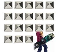 18 Pezzi Stomp Pad Snowboard, Pad da Snowboard, Pyramid Studs Pad Snowboard Antiscivolo, Tappetino Autoadesivo Per Sci, Snowboard, Offre Una Presa Aggiuntiva Durante Lo Snowboard Per Uomo E Donna