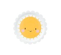 18 PIATTI DI CARTA per feste e cerimonie di ogni genere 18 piattini stoviglie monouso per compleanni ricorrenze ed eventi (Sole Kawai)