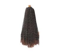 18 pollici 1 confezione di capelli all'uncinetto ondulati for donne nere, trecce, capelli lunghi, sintetici bohémien, extension Facile installazione e rimozione(1b 30 Color)