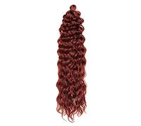 18 Pollici Ocean Wave Crochet Trecce Capelli Capelli Sintetici Hawaii Afro Curl Onda Profonda Intrecciare Le Estensioni Dei Capelli Onda D'acqua Trecce Capelli