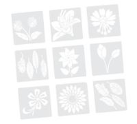 18 Pollici Template da Disegno, Stencil Forato Multi-pattern | Plastica Bianca, Forma Cartone Mista, Leggero e Portatile, per Progetti Scolastici e Segnalibri Stile Casuale