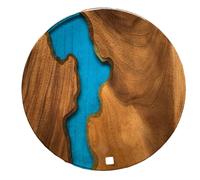 18 " Poxy Resina Rotondo Tavolino Unico Mobili Design Moderno Arredo Casa