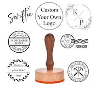 18 Progettazione Timbro legno personalizzato Con Logo Datario Carnet di nozze Libri di affari Indirizzo Etichette Carnet Personalizzato Timbro(Quadrato - 4X4pollici / 100X100 mm)