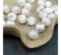 18 pz 12mm bagliore nel buio perline di vetro di murano rotonde luminose rose che scorrono fascino del fiore perline allentate per la creazione di gioielli fai da te-il
