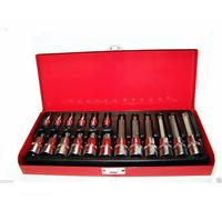 18 pz Bussola con MASCHIO TORX - 1/4 1/2 NO foro BUSSOLE INSERTI