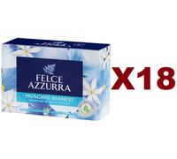 18 PZ SAPONETTA FELCE AZZURRA SAPONE SOLIDO PROFUMATO MUSCHIO BIANCO 100GR