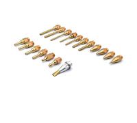 18 Pz/set Pistola for Colla Ugello in Rame Piccolo Foro Lungo Corto di Grande Diametro Hot Melt Pistola for Colla Accessori for Inviare Chiave(SET-2)
