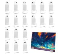 18 records in vinile, autoadesivo, supporto per record in acrilico, trasparente, in vinile, senza drill in vinile, per coperture di album, decorazione per la casa, 1,57 × 0,78 × 0,2 in BOBAS