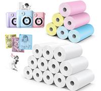 18 rotoli di carta per fotocamera per bambini, compatibile con la maggior parte delle fotocamere a stampa istantanea per bambini (5,7 x 2,5 cm)