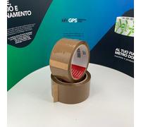 18 ROTOLI NASTRO ADESIVO 50 X 66 AVANA MARRONE KRAFT PER IMBALLAGGIO SCOTCH