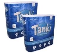 18 Rotoli Senza Colla Carta Igienica Loo Rotolo Caravan Barca Campeggio Serba...