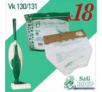 18 SACCHETTI ANALLERGICI IN MICROFIBRA TESSUTO non TESSUTO x FOLLETTO VK 130 131