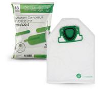 18 Sacchetti Compatibili Folletto VK200 VK220S in Microfibra 5 Strati Alta