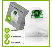 18 Sacchetti Folletto VK 200 220S Microfibra Ricambi Aspirapolvere compatibili