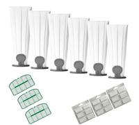 18 Sacchetti Folletto VK7 e VK7S COMPATIBILI - Compreso di 18 Profumini e 3 Griglie motore - Sacchetti VK7 e VK7s a 5 Strati Microfibra Alta Filtrazione con Carboni Attivi - POTENZA COSTANTE