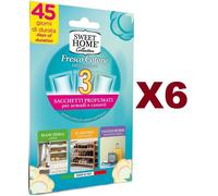 18 SACCHETTI PROFUMATI FIORITO SWEET HOME PER ARMADI E CASSETTI 45 GIORNI