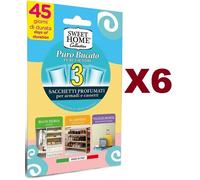 18 SACCHETTI PROFUMATI PURO BUCATO SWEET HOME PER ARMADI E CASSETTI 45 GIORNI