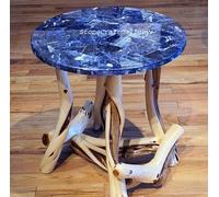 18 " Sodalite Table Top / Blu Sodalite Pietra Caffè Arredo Casa