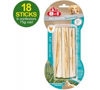18 Sticks Pro dental con carne di pollo antiplacca per cani 6 confezioni da 75g