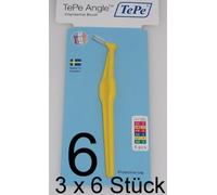 18 TePe Angle interdental Brushes 0.7 mm Yellow