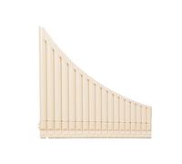 18 Tubi/16 Tubi Flauto Di Pan Resina ABS Tono C Strumento Musicale Flauto Di Pan Di Facile Apprendimento Per Principianti Con Custodia (Color : 18 Tone)