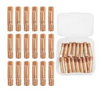 18 ugelli per saldatura MIG da 0,8 mm/1 mm/1,2 mm, ugello di alimentazione per saldatrice MIG/MAG 15AK, kit di ugelli conduttivi in rame per accessori per torcia di saldatura