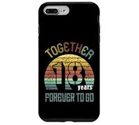18 Wedding Anniversary For Couple - Eighteen Years Marriage Custodia per iPhone 7 Plus/8 Plus