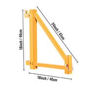 18 X 18 Inch Alloy Steel Scaffold Outrigger 4Pcs Screw Type Scaffold Accessories With/without Wheels For House Renovation,Attrezzatura Efficiente(A)