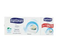 MANTOVANI SAPONETTA 24X100GR NEUTRO CON LATTE DI RISO