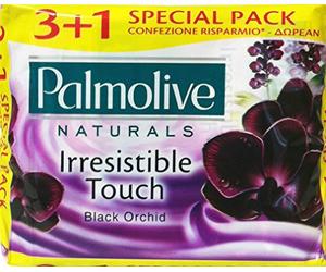 18 x PALMOLIVE Saponetta Irresistible Touch Black Orchid 4 Pezzi 360 GR