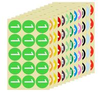 180 adesivi autoadesivi con numeri da 1 a 12, 12 fogli con numeri consecutivi da 3 cm, piccole etichette rotonde rimovibili colorate per macchine di stoccaggio, armadietti per attrezzature (ogni