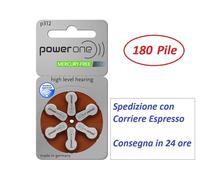 120 Batterie per apparecchi acustici POWER ONE 312 powerone PR41 marrone