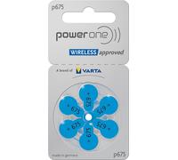 180 batterie per apparecchi acustici Varta Power One 1,4 V 650 mAh P675 confe...