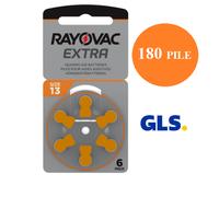 180 batterie per apparecchi acustici RAYOVAC EXTRA 13 arancioni PR48 3 scatole